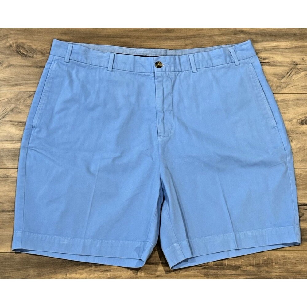 Tailorbyrd Mens Collection Golf Shorts Solid Blue Size 40 Cotton Men’s Chino